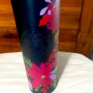 Starbucks Holiday 2021 Poinsettia Stainless steel Tumbler NWT